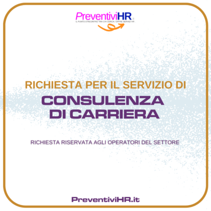 CONSULENZA DI CARRIERA
